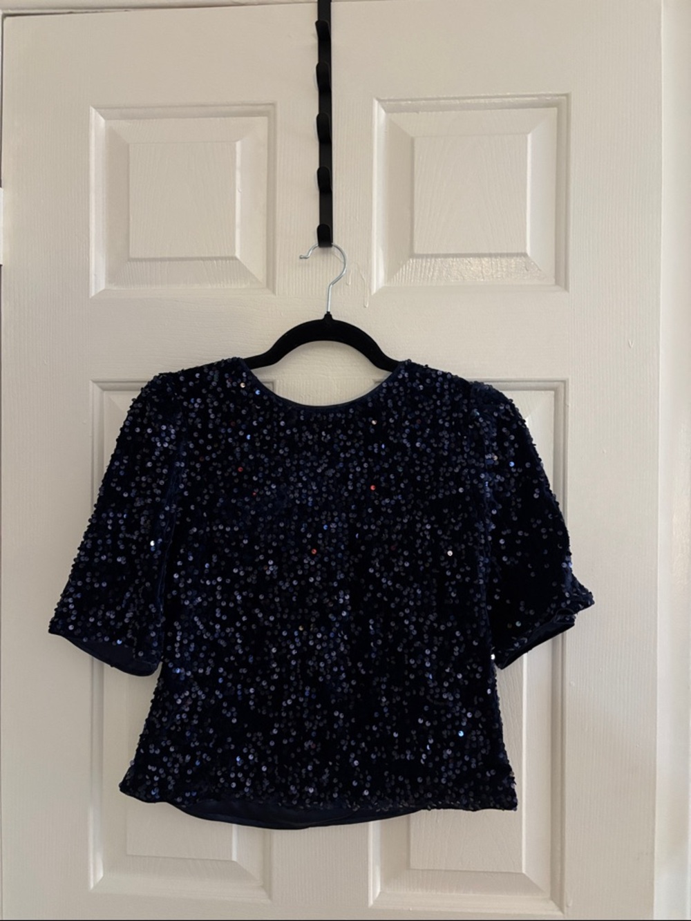 Nanette Lepore Navy Blue Sequin Tank